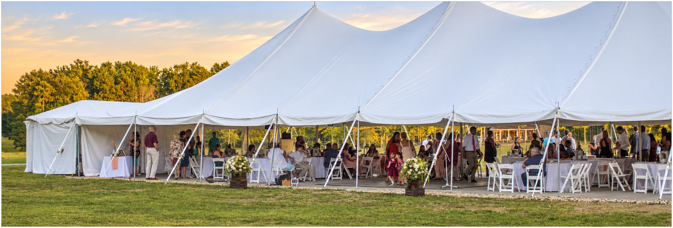 high peak wedding tents